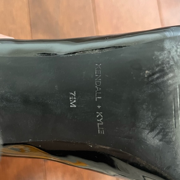 Kendall & Kylie Strappy Stiletto High Heels, Black Patent Leather, size 7.5 - Picture 6 of 7